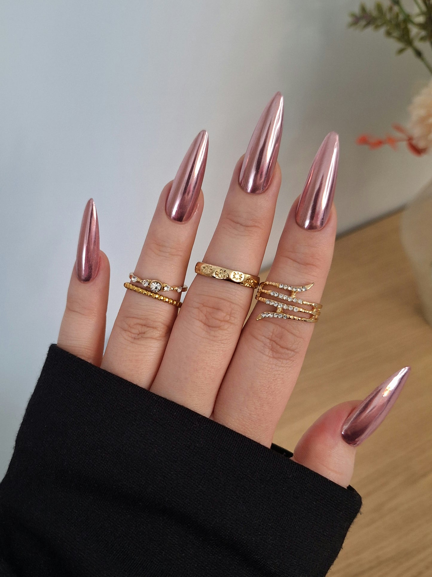 Rose pink chrome