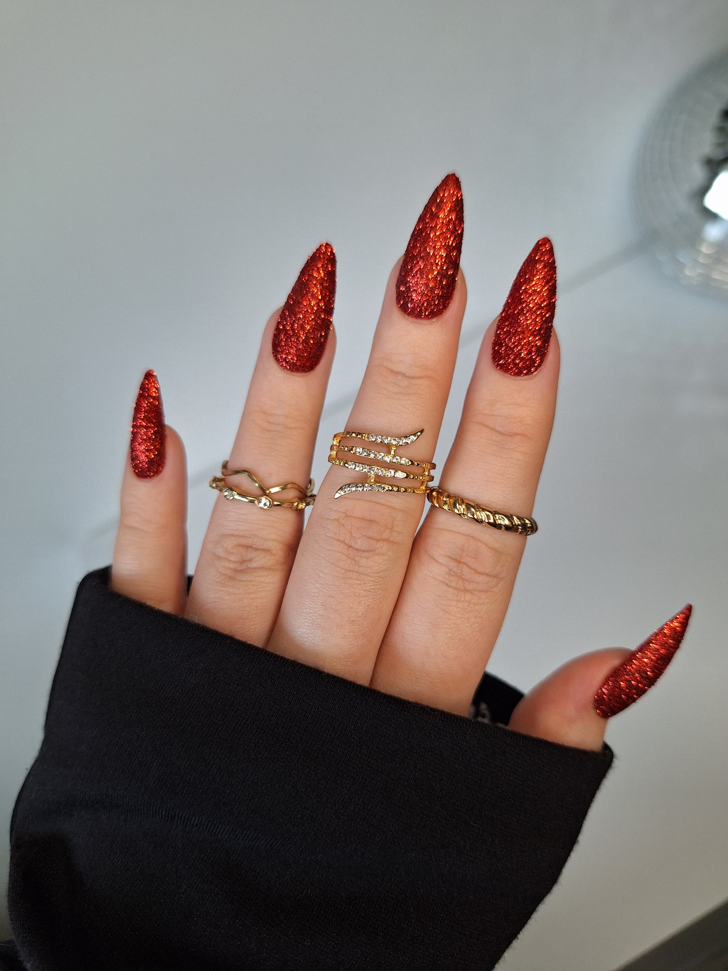 Red glitter