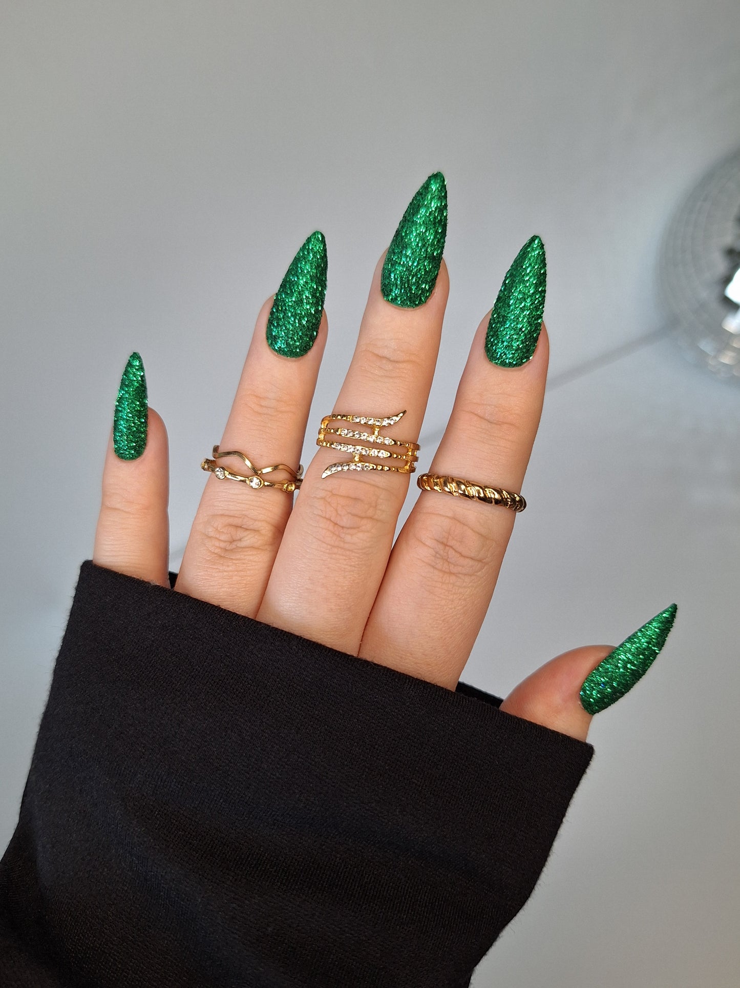 Green glitter