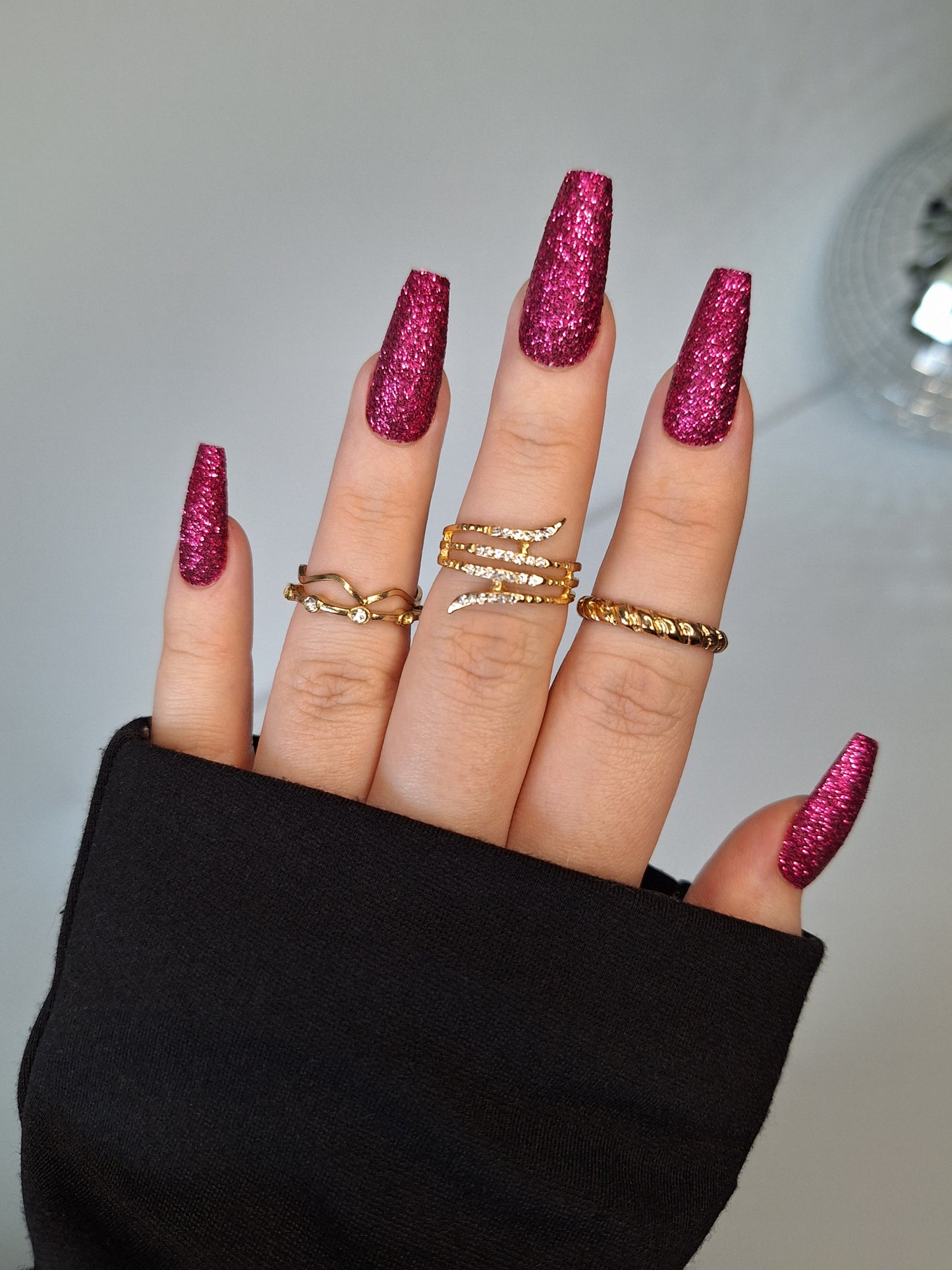 Pink glitter