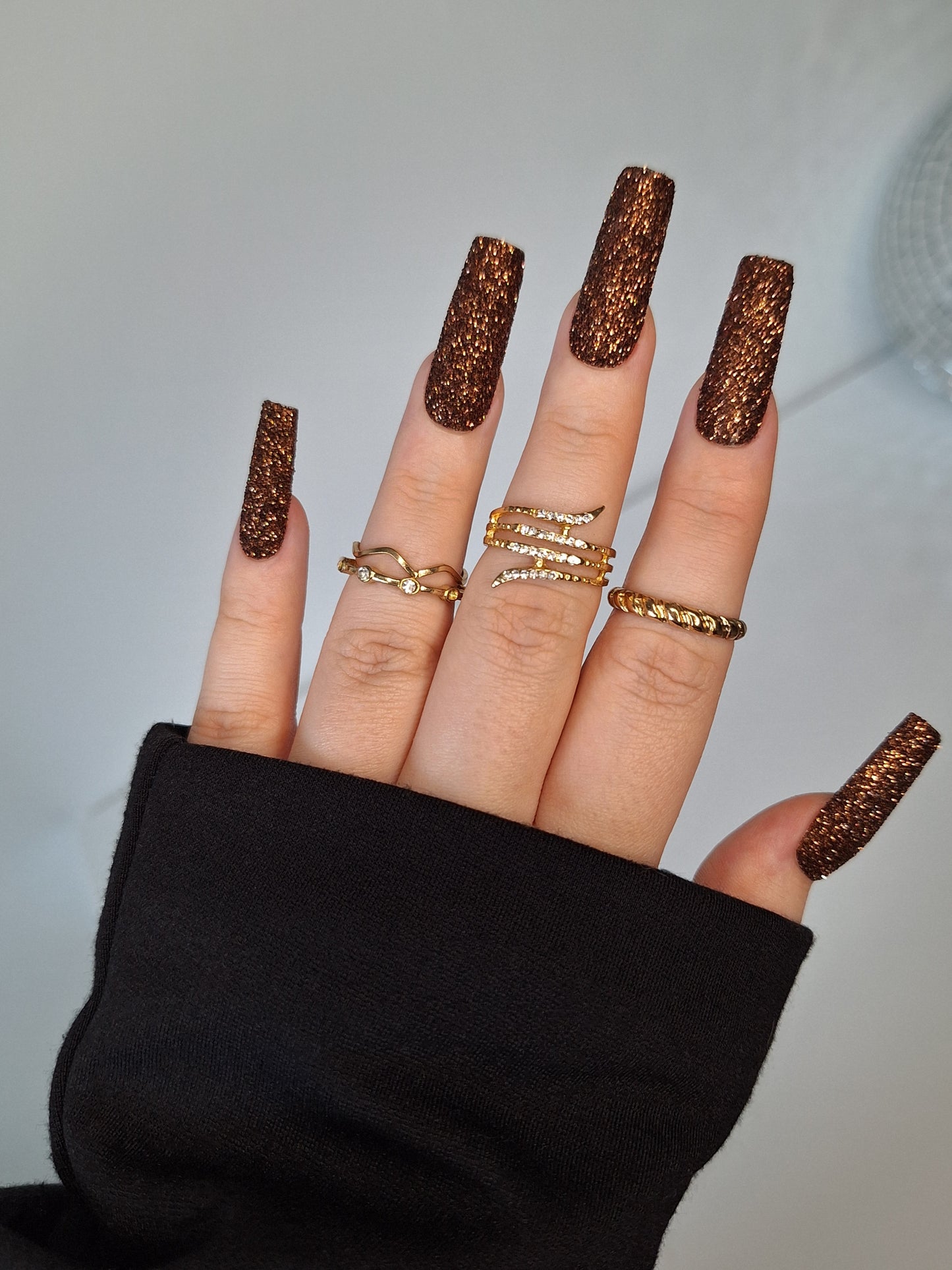 Brown glitter