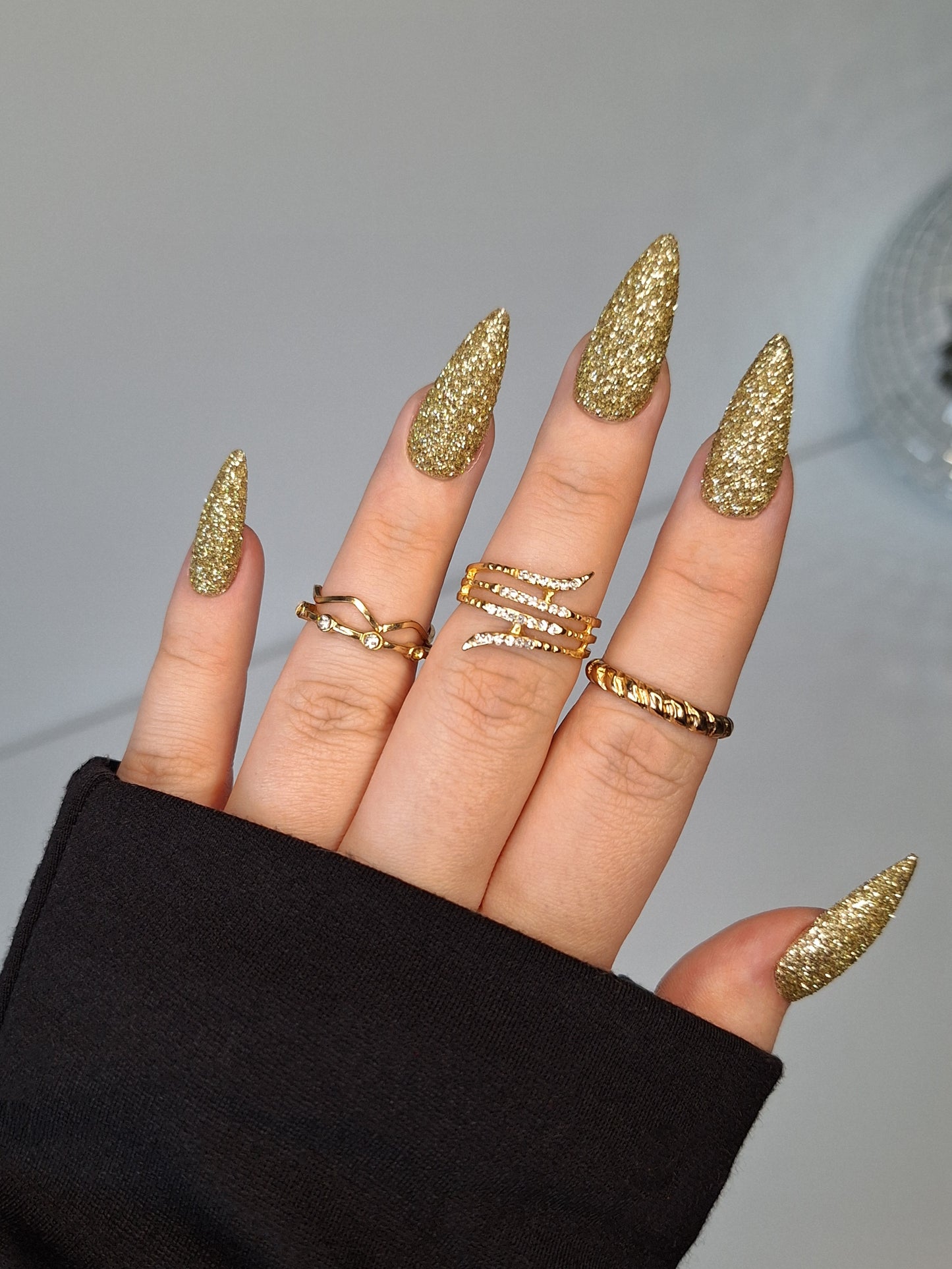 Gold glitter