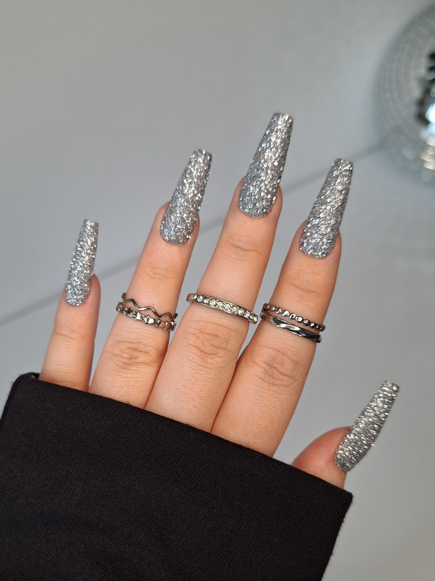 Silver glitter