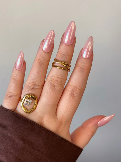 Soft pink chrome